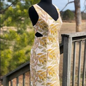 NWT Gianni Bini dress leaf print multi colored